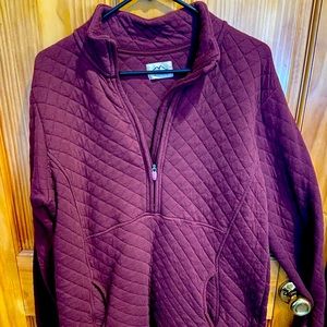 Women’s Blue Mountain Half Zip Sweater Size L
